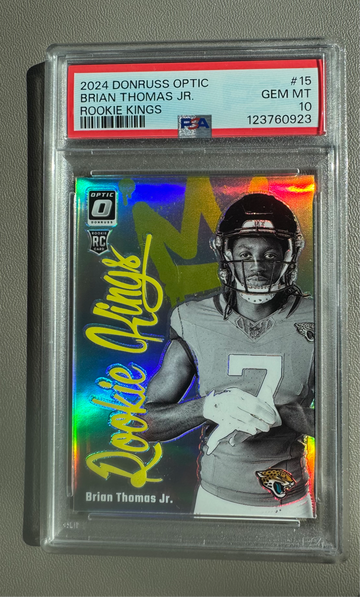 2024 Donruss Optic Brian Thomas Jr Rookie Kings RC Rookie SSP PSA 10  
