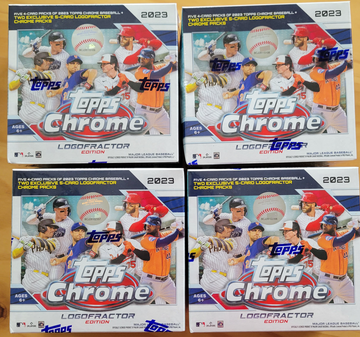 2023 Topps Chrome Logofractor Box (4 available) baseball sealed