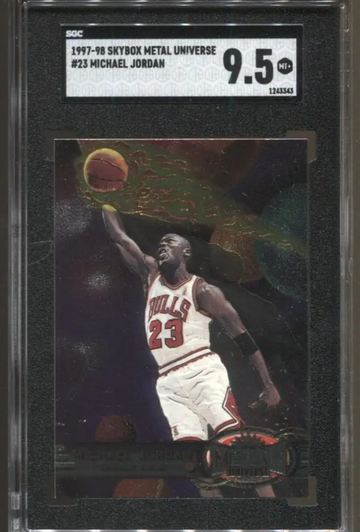 1997-1998 Skybox Metal Universe #23 Michael Jordan SGC 9.5