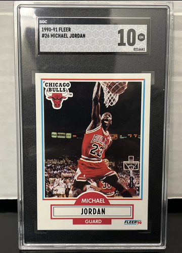 1990-1991 Fleer #26 Michael Jordan SGC 10