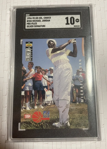 1994-1995 UD Collectors Choice #204 Michael Jordan Silver Signature SGC 10