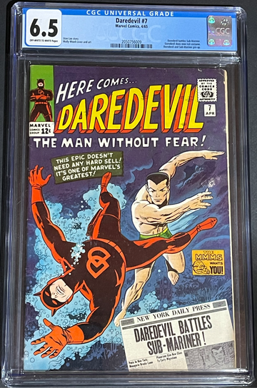 Daredevil #7 CGC 6.5 OW/W pages