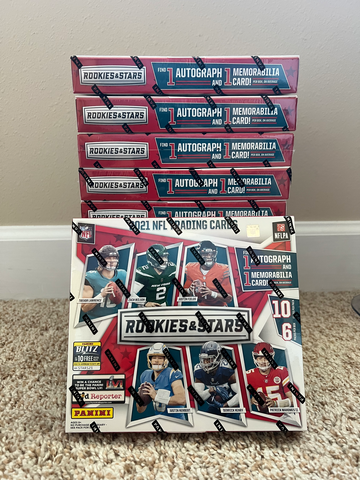 (11) 2021 NFL Football Rookies and Stars Longevity Box