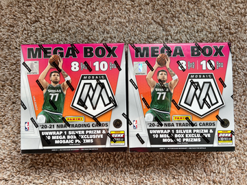 (2) 20-21 NBA Mosaic Mega (Walmart)