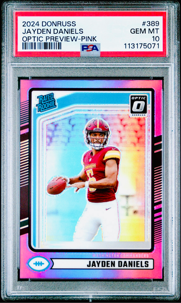 2024 Donruss JAYDEN DANIELS Rookie Optic Preview PSA 10
