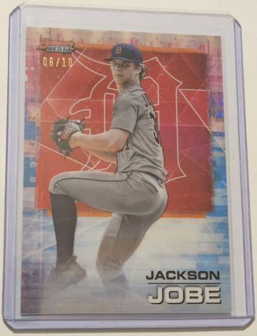 2021 Bowman's Best Jackson Jobe Red Refractor /10 Tigers