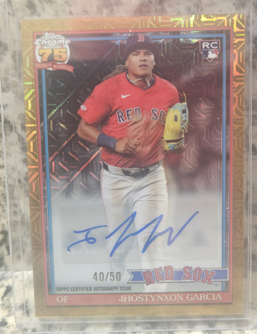 2026 Topps Chrome Jhostynxon Garcia Gold /50 RC Auto 1991 Silver Pack Mojo Red Sox Pirates The Password
