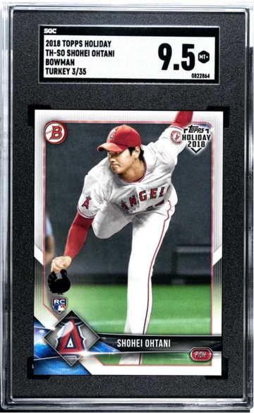 2018 Topps Shohei Ohtani /35 Holiday Bowman Turkey RC SGC 9.5 Mint+ Rookie Angels Dodgers Rookie
