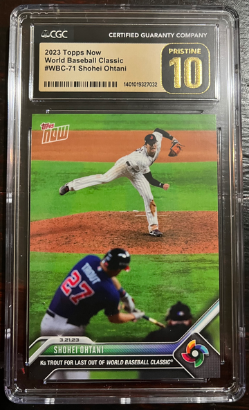 2023 Topps Now WBC 71 Shohei Ohtani CGC Pristine 10