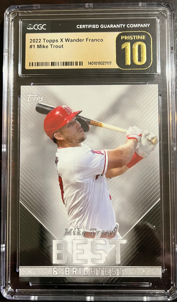2022 Topps X #1 Mike Trout CGC Pristine 10