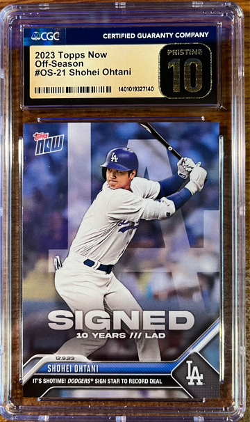 2023 Topps Now OS-21 Shohei Ohtani CGC Pristine 10