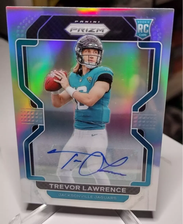 2021 Panini Prizm #331 Trevor Lawrence Silver Prizm  Autograph Rookie Card