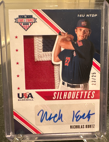 2020 Panini Stars & Stripes Nick Kurtz Patch Auto /25