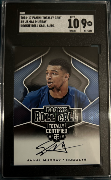 2016-17 Panini Totally Certified Rookie Roll Call Jamal Murray #6 Rookie Auto RC
