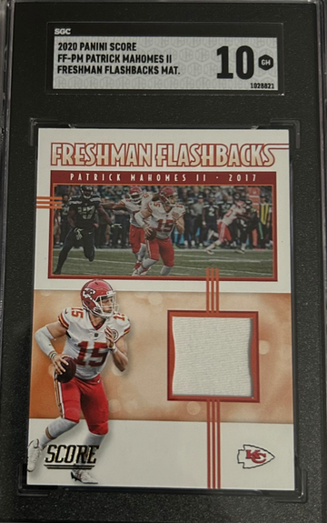 2020 Score Freshman Flashbacks Patrick Mahomes II