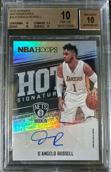 2017-18 Hoops Hot Signature Dangelo Russell