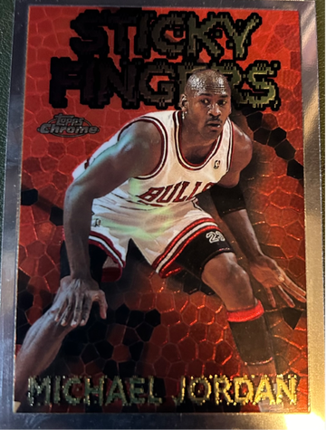 1996 Topps Chrome Sticky Fingers Michael Jordan