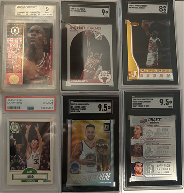Michael Jordan, Larry Bird Stephen Curry Lot