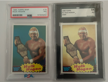 2 1985 Topps Hulk Hogan