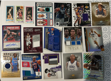 NBA Auto Patch Lot Uncirculated Numbered 