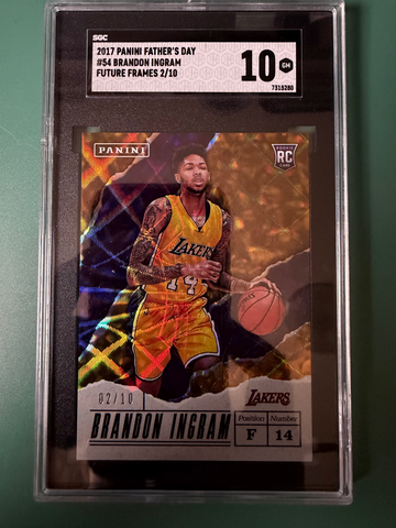 2017 Panini Fathers Day #55 Brandon Ingram Future Frames /10