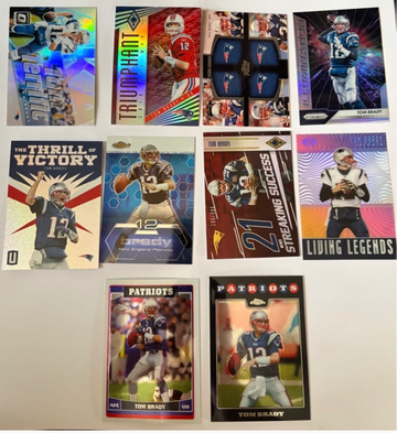 Tom Brady Lot Chrome Refractors 