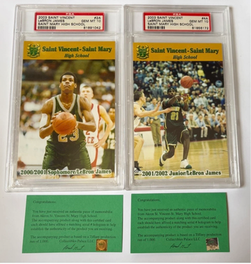 2003 Saint Vincent Lebron James #2A 2003 Saint Vincent Lebron James #4A