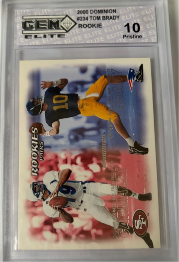 2000 Dominion #234 Tom Brady Rookie