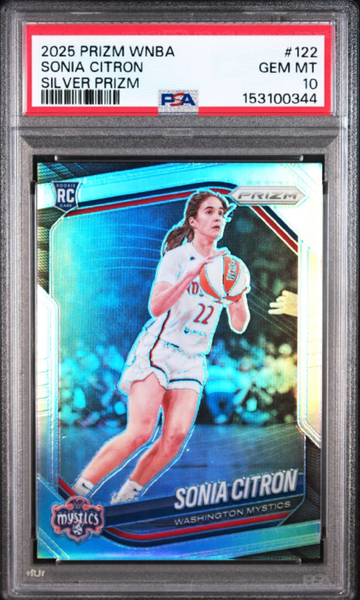 2025 Panini Prizm WNBA Silver Sonia Citron 122 PSA 10 POP 2!