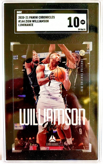 2020-21 Chronicles Zion Williamson Luminance SGC 10