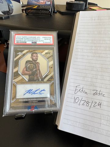 2024 Topps Chrome UFC Khabib Nurmagomedov Marks of Champions Auto PSA 10 POP 19 🔥🔥🔥🔥