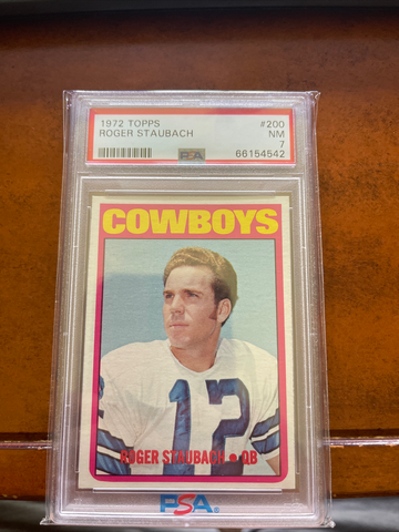 1972 Roger staubach psa 7