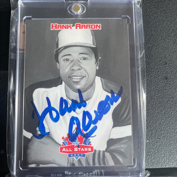 2007 all star Kellogg hank aaron auto