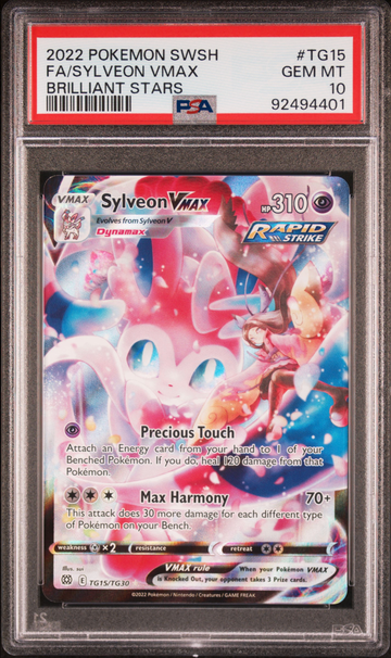 2022 Pokemon Sylveon Vmax #TG15 PSA 10