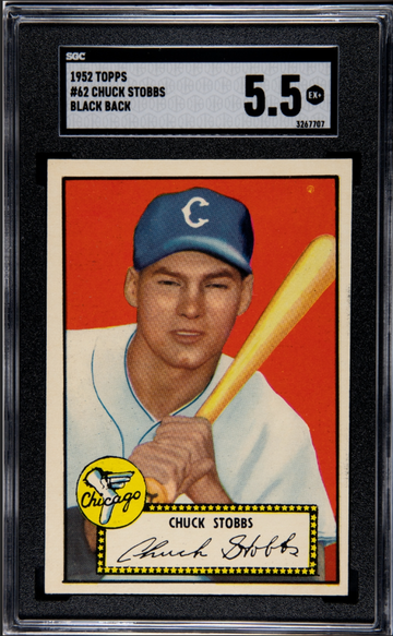 1952 Topps Chuck Stobbs SGC 5.5