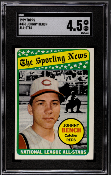 1969 Topps Johnny Bench All-Star SGC 4.5