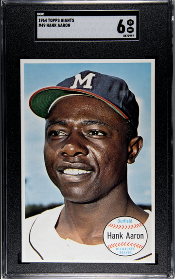 1964 Topps Giants Hank Aaron SGC 6