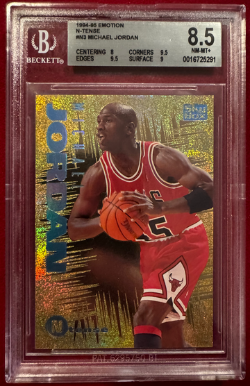 1994-95 SkyBox Emotion #N3 Michael Jordan N-tense BGS 8.5