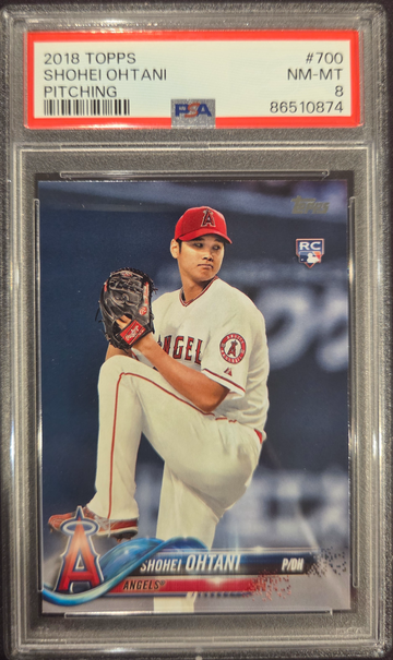 2018 Topps Shohei Ohtani Pitching PSA 8