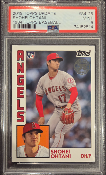 2019 Topps Update Shohei Ohtani 1984 Topps Baseball PSA 9