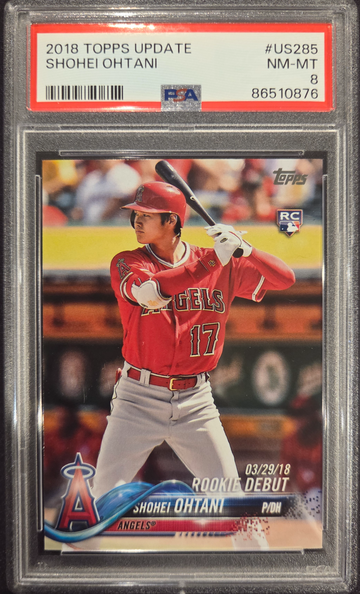 2018 Topps Update Shohei Ohtani PSA 8