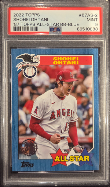 2022 Topps Shohei Ohtani '87 Topps All-Star BB-Blue PSA 9