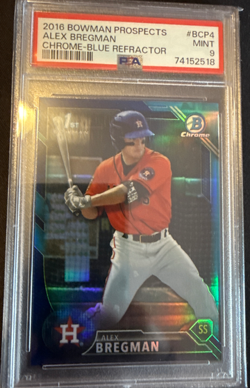 2016 Bowman Prospects Alex Bregman Chrome Blue Refractor /150