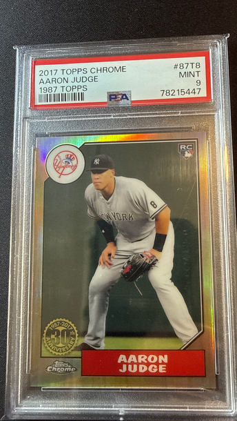 2017 Topps Chrome Aaron Judge 1987 Topps