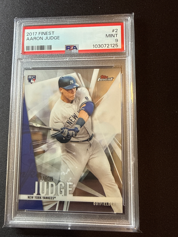 2017 Topps Finest Aaron Judge Rookie Card