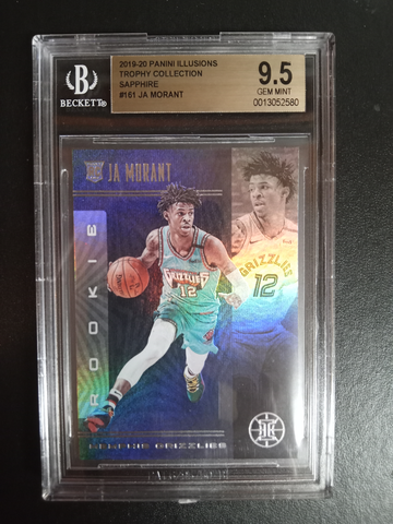 2019-20 Ja Morant RC #161 BGS 9.5 panini illusions trophy collection Sapphire