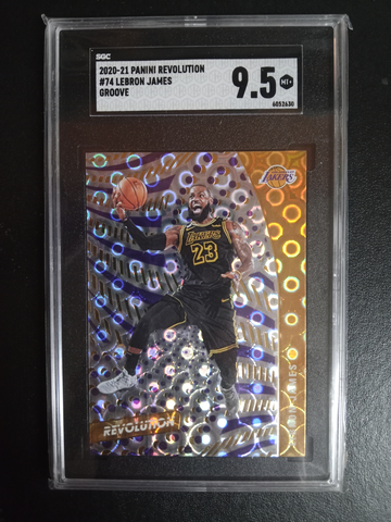 2020-21 Panini revolution #74 groove LeBron James SGC 9.5