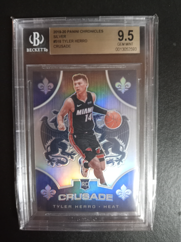 2019-20 Panini Chronicles silver crusade Tyler Herro RC BGS 9.5 #518 