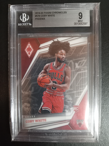 2019-20 Coby White Panini Chronicles Phoenix #576 RC BGS 9