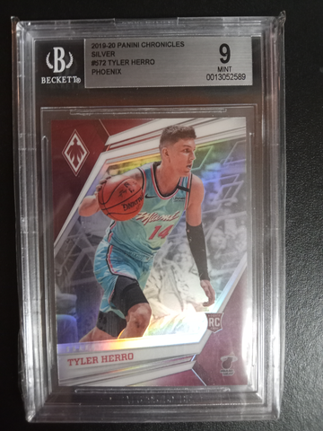 2019-20 Panini Chronicles silver Phoenix #572 Tyler Herro RC BGS 9